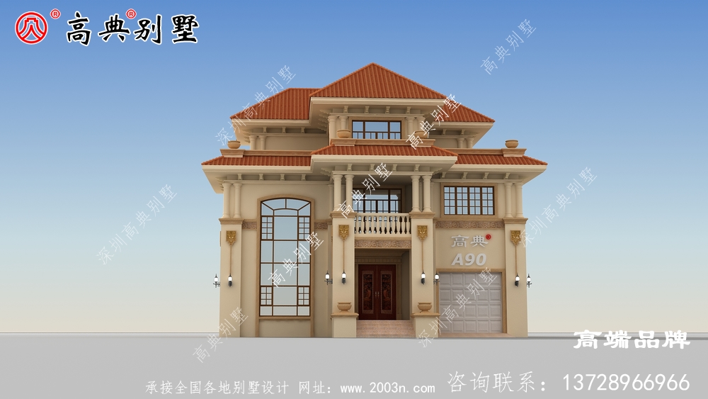 新农村三层欧式别墅房屋