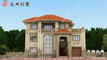 艳丽的建筑色彩，让别墅在建筑群中显得十分显眼