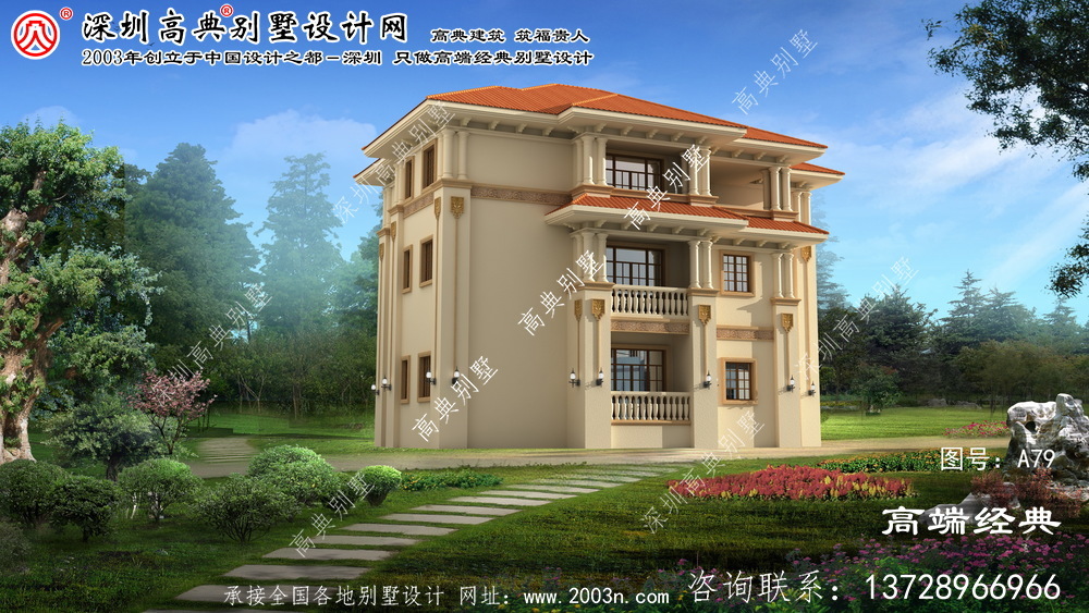 东海县外观时尚端庄的意大利风格别墅