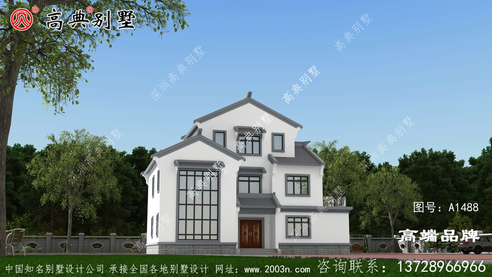 三楼的房子是现在农村的主流建筑形式