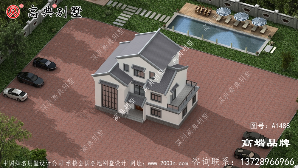 三楼的房子是现在农村的主流建筑形式